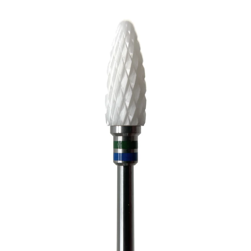 Ceramic e-file nail drill bit - Cone, Coarse Medium grit, for Russian manicure nail drill bits for gel nail polish removal