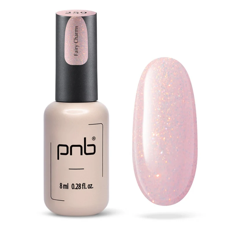 PNB sparkling pink gel nail polish 259 Fairy Charms