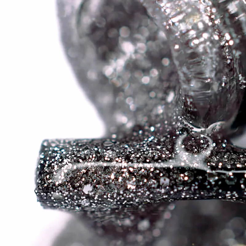 PNB silver sparkling gel nail polish 243 Si