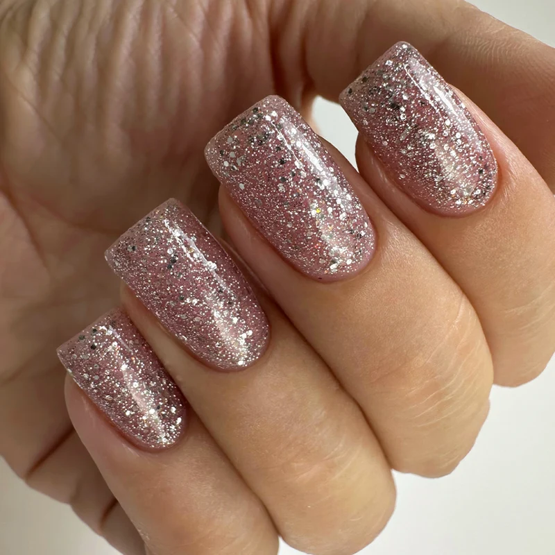 PNB silver sparkling gel nail polish 243 Si