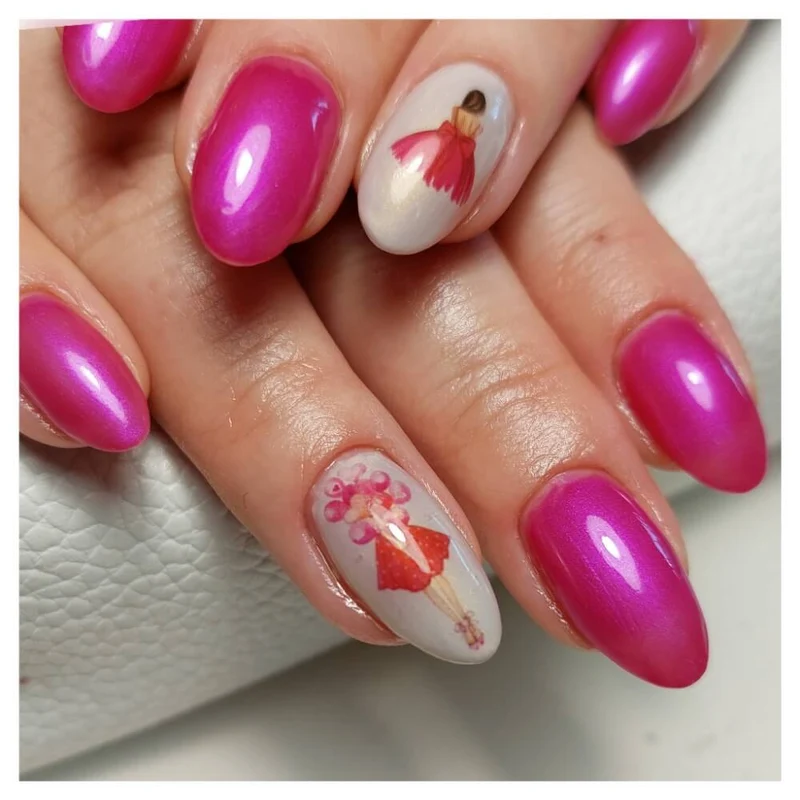 #312 Premium-EFFEKT Color Gel 5ml Intensives Fuchsiapink mit Perlglanz