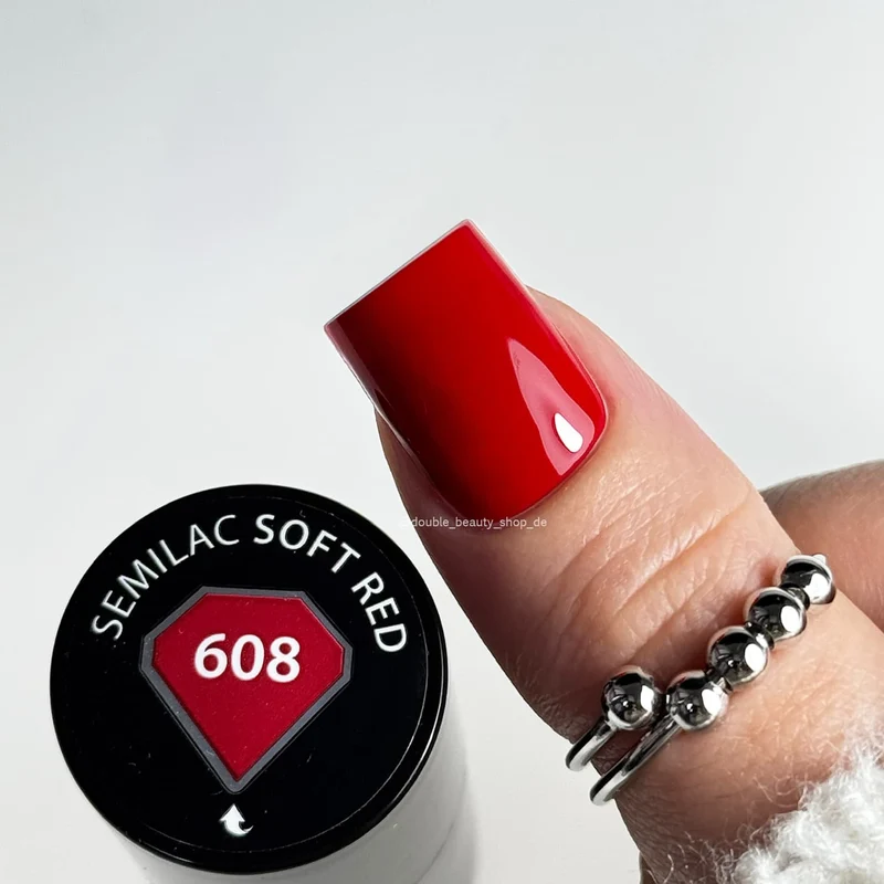 608 Soft Red - UV Nagellack 7ml Semilac