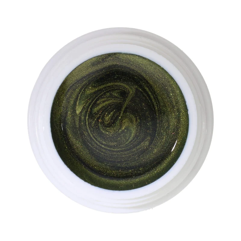 #392 Premium-EFFEKT Color Gel 5ml Olivgrün mit goldenen Akzenten