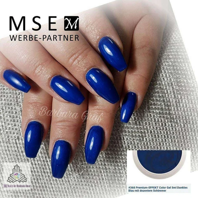 #368 Premium-EFFEKT Color Gel 5ml Dunkles Blau mit dezentem Schimmer