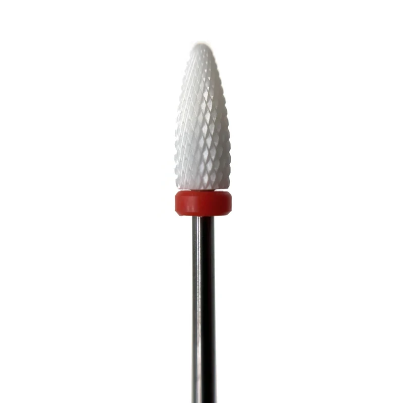 Ceramic e-file nail drill bit - Cone, Soft grit, for Russian manicure nail drill bits for gel nail polish removal