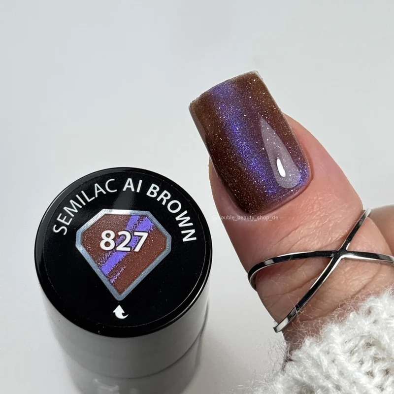 827 AI Brown - UV Nagellack 7ml Semilac