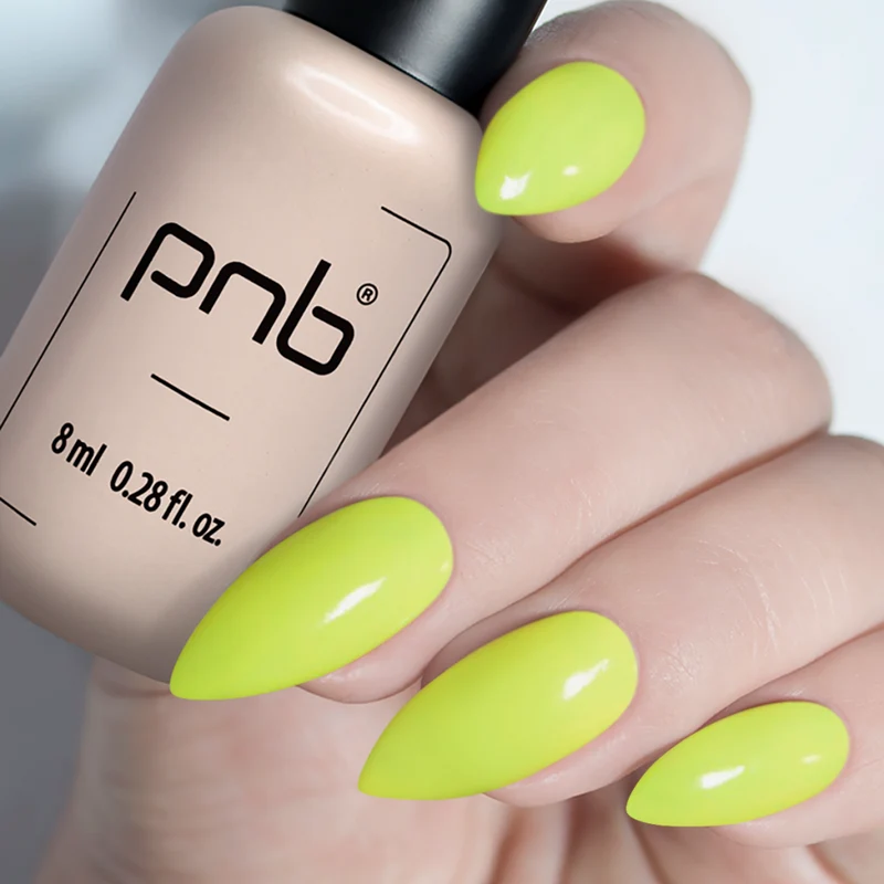 PNB yellow gel nail polish 164 Florida Sun