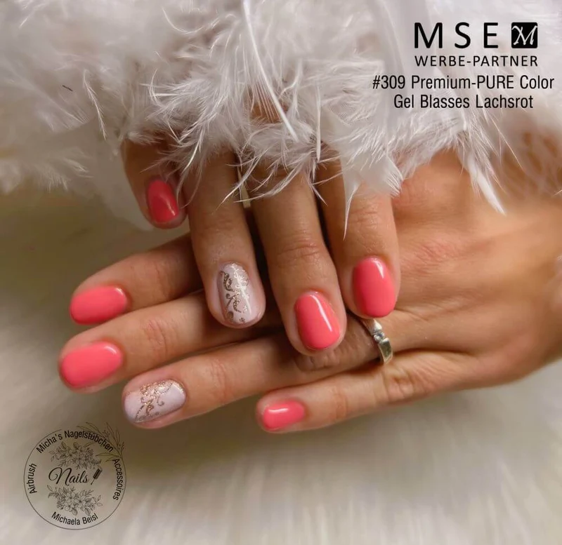 #309 Premium-PURE Color Gel 5ml Blasses Lachsrot