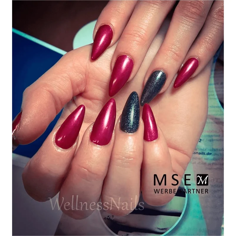 #308 Premium-EFFEKT Color Gel 5ml Kräftiges Bordeauxrot mit Schimmereffekt