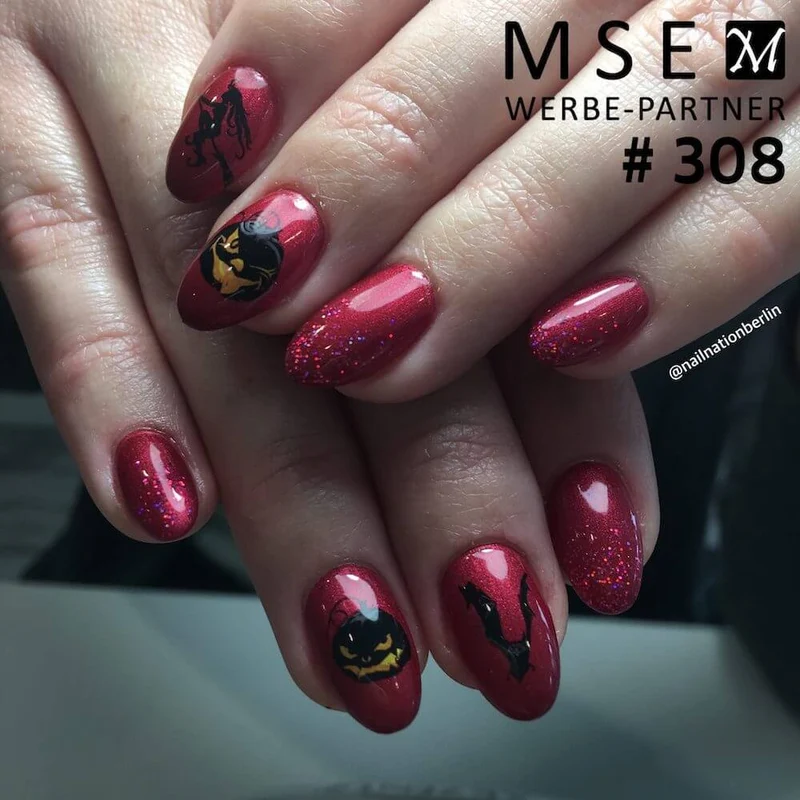 #308 Premium-EFFEKT Color Gel 5ml Kräftiges Bordeauxrot mit Schimmereffekt