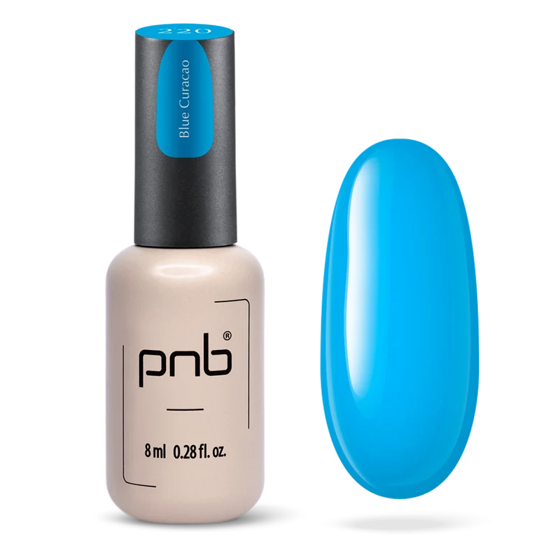 PNB gel nail polish 220 Blue Curacao