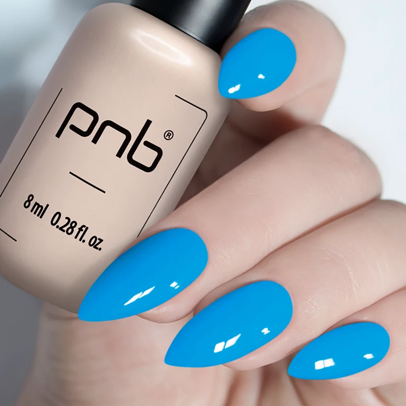 PNB gel nail polish 220 Blue Curacao