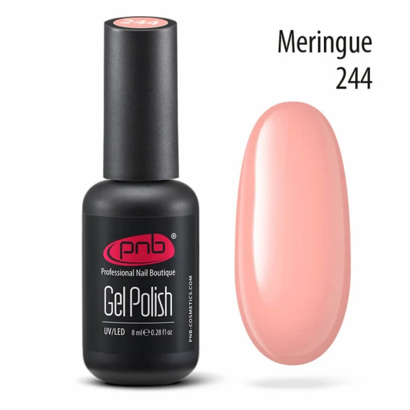 PNB coral peach gel nail polish 244 Meringue