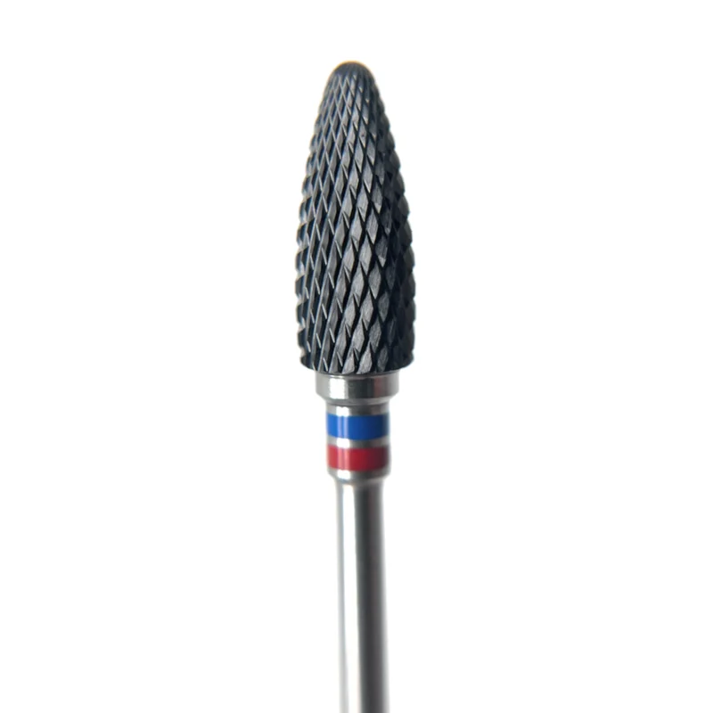 Carbide e-file nail drill bit - Cone, Medium/Soft grit, for Russian manicure, electric file nail drill bits for gel nail polish removal