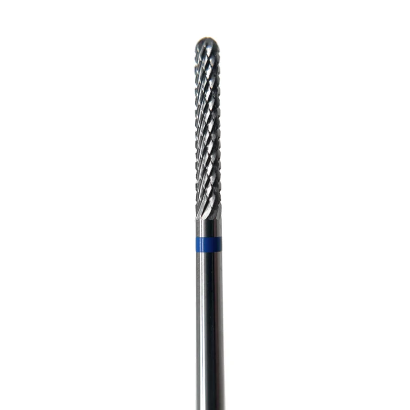 Narrow carbide e-file nail drill bit - Cone (extra narrow), Medium grit, for Russian manicure, electric file nail drill bits for gel removal blending and cleaning under nail