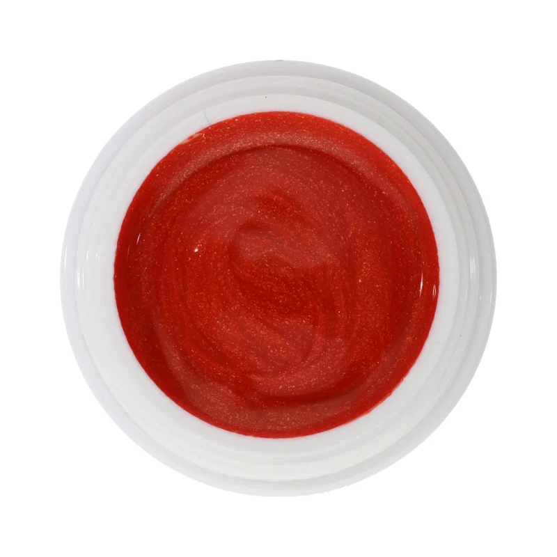 #304 Premium-EFFEKT Color Gel 5ml Kräftiges Rotorange mit Goldeffekt