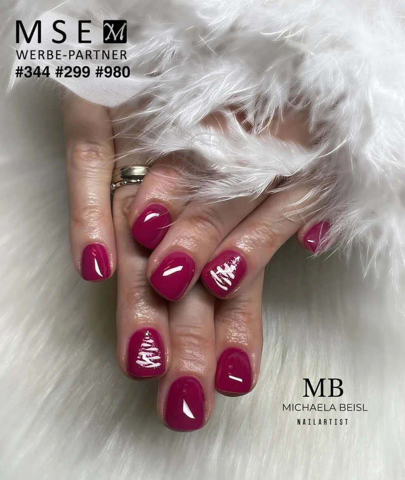 #299 Premium-GLITTER Color Gel 5ml Klassisches pinkes Glittergel dominiert von groben Glitterpartikeln
