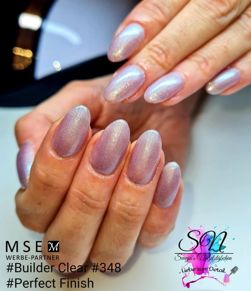 #348 Premium-EFFEKT Color Gel 5ml Silber mit rosa-grünem Schimmer