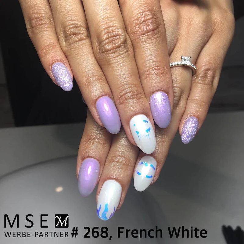 #268 Premium-EFFEKT Color Gel 5ml Heller Fliederton mit Perlglanzeffekt