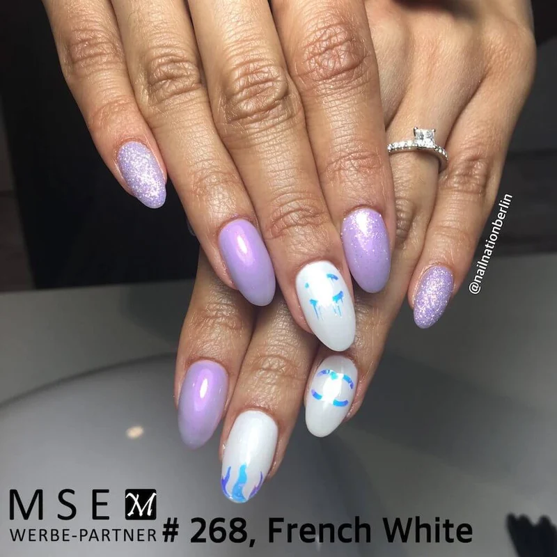 #268 Premium-EFFEKT Color Gel 5ml Heller Fliederton mit Perlglanzeffekt