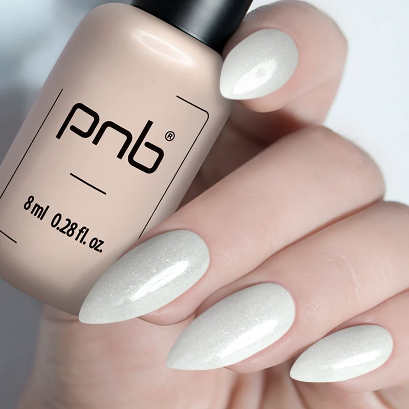 PNB sparkling white gel nail polish 287 Sensitivity