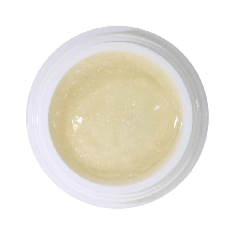 #295 Premium-GLITTER Color Gel 5ml Weiss mit kupfergoldenem Glitter