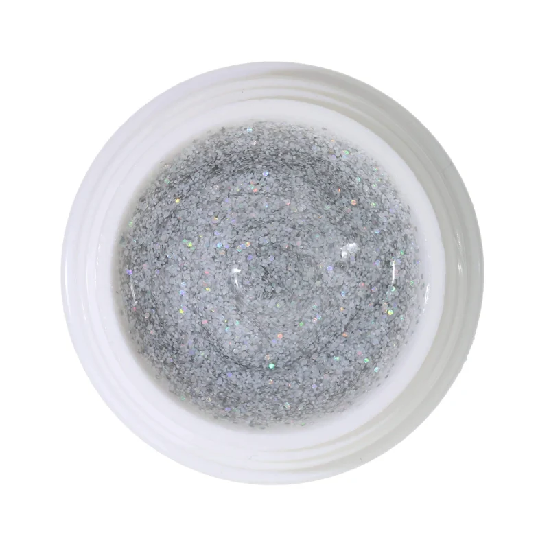 #293 Premium-GLITTER Color Gel 5ml Hochzeitsglitter Weiss + Silber Holo
