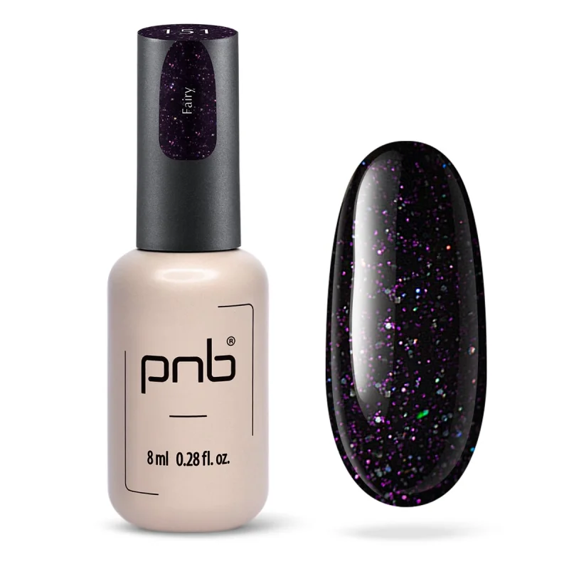 PNB sparkling purple gel nail polish 151 Fairy