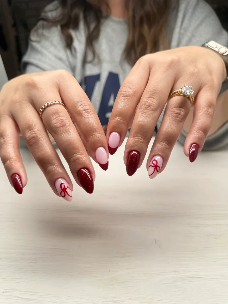 PNB sparkling red gel nail polish 109 Ruby Heart