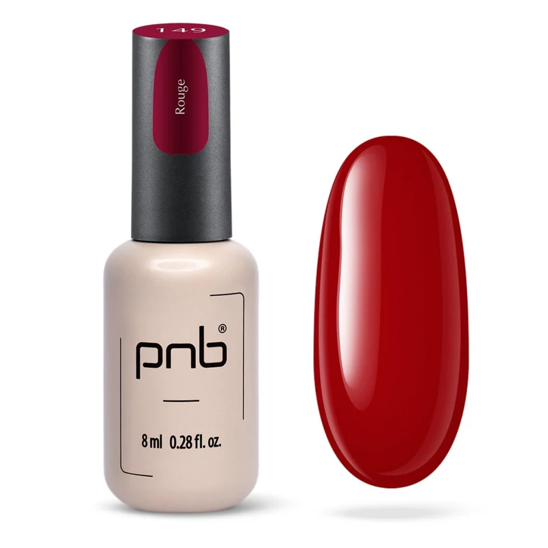 PNB red gel nail polish 149 Rouge