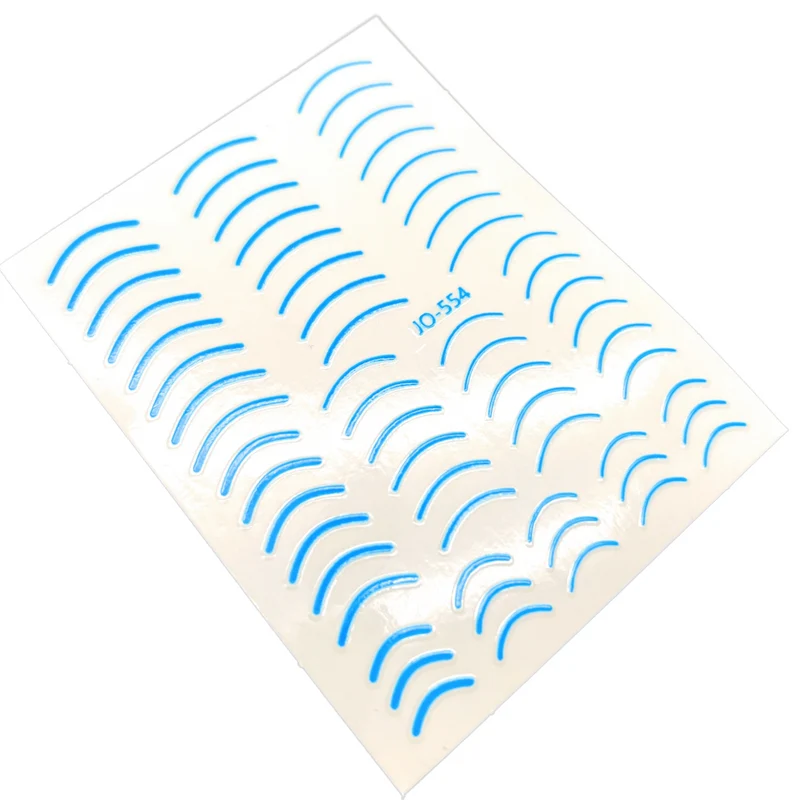 Neon blue nail stickers for nail art