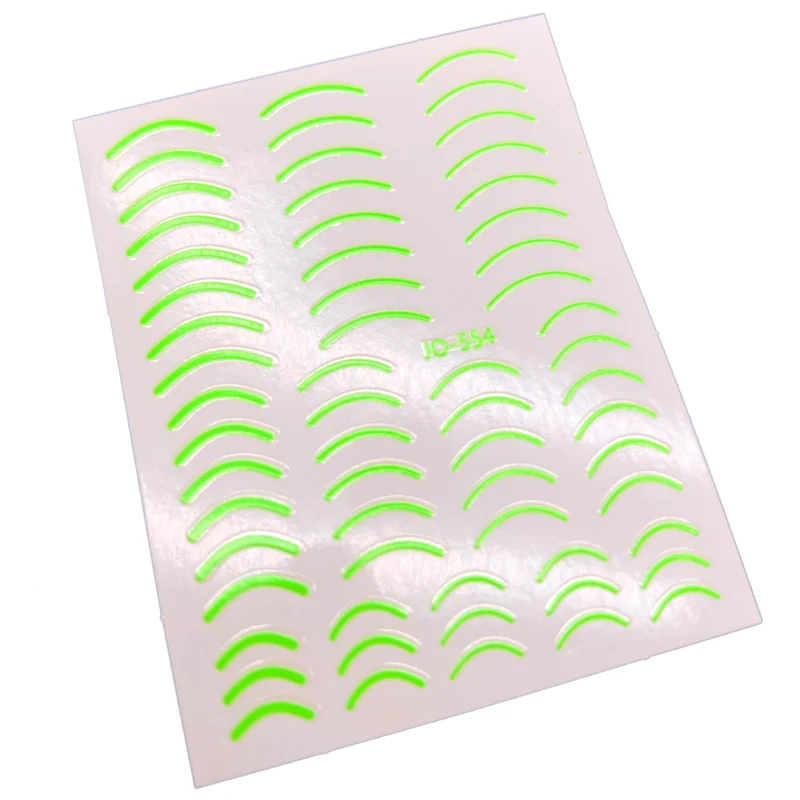 Neon green nail stickers for nail art