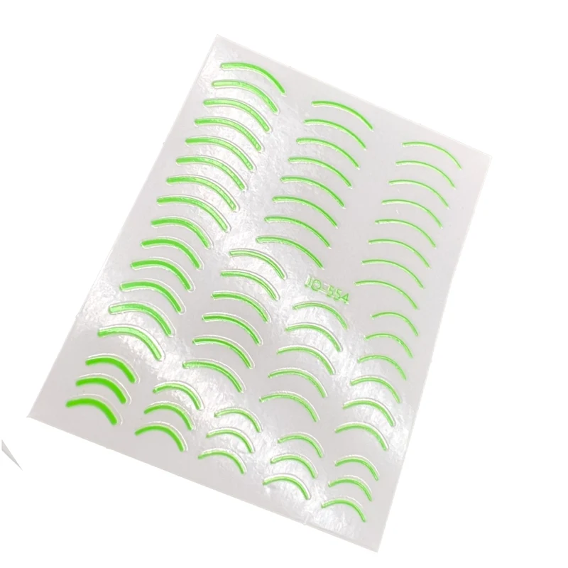 Neon green nail stickers for nail art