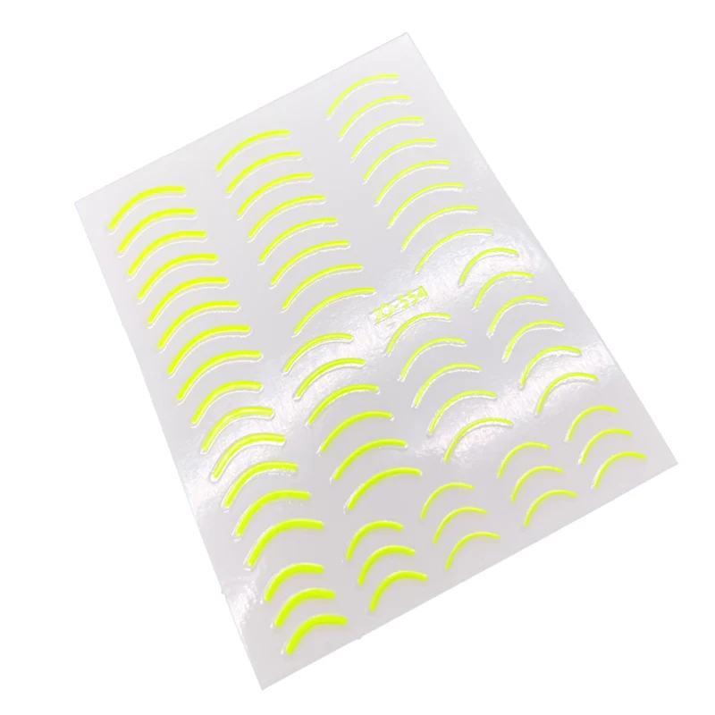 Neon yellow nail stickers for nail art