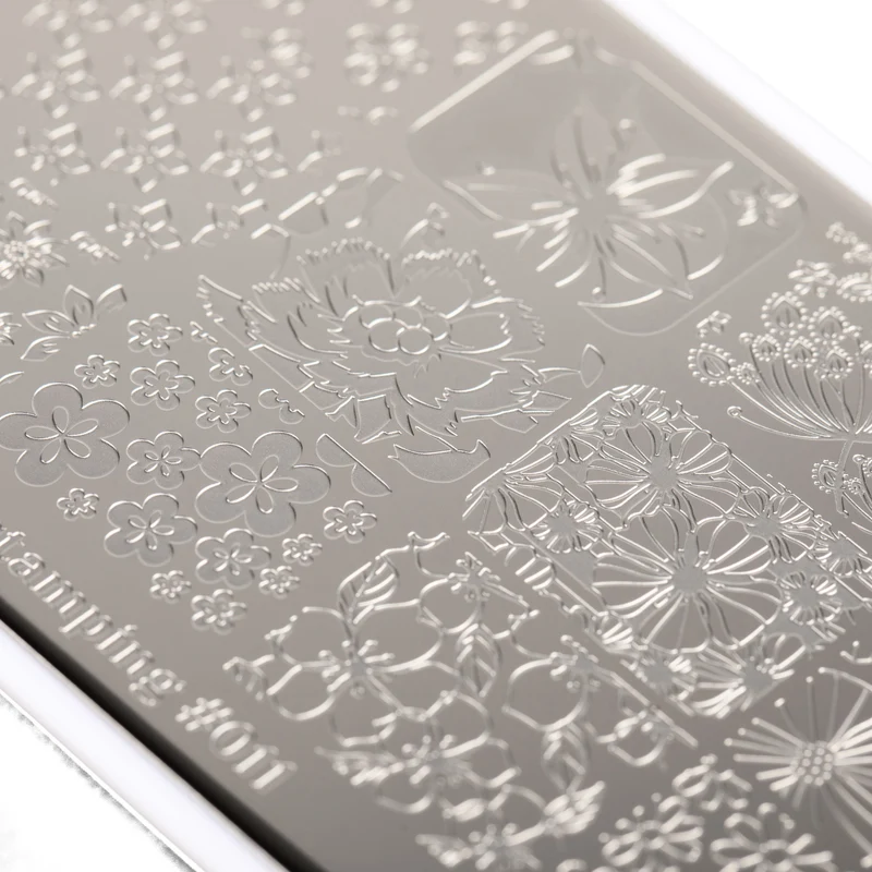 Swanky Stamping pattern nail plates, nail art plate 011