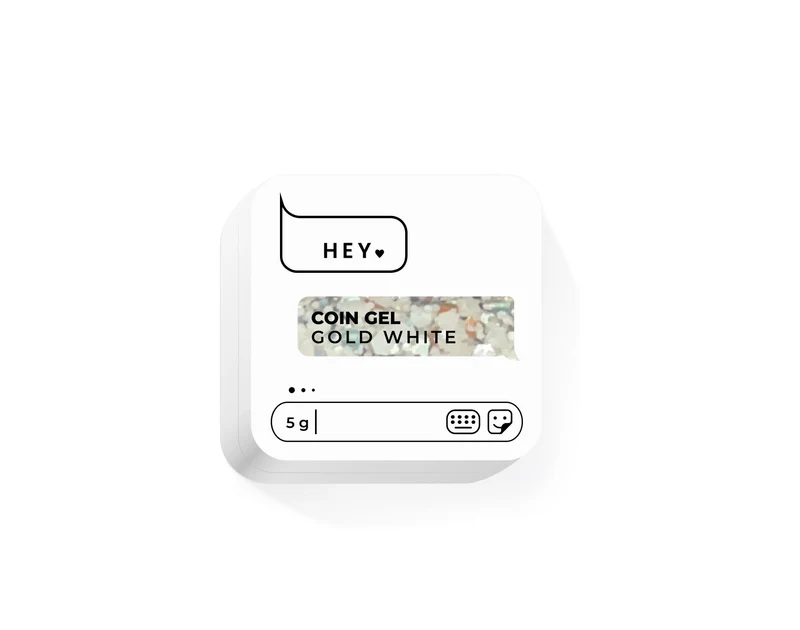 GOLD WHITE - Coin Gel 5g HEYLOVE