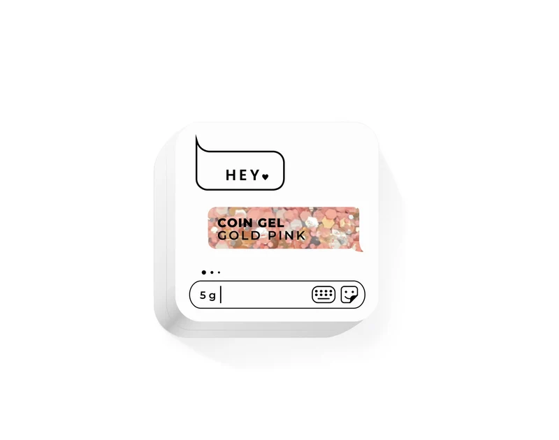 GOLD PINK - Coin Gel 5g HEYLOVE