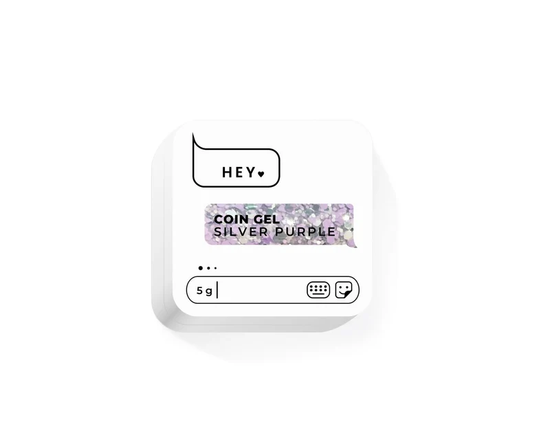 SILVER PURPLE - Coin Gel 5g HEYLOVE