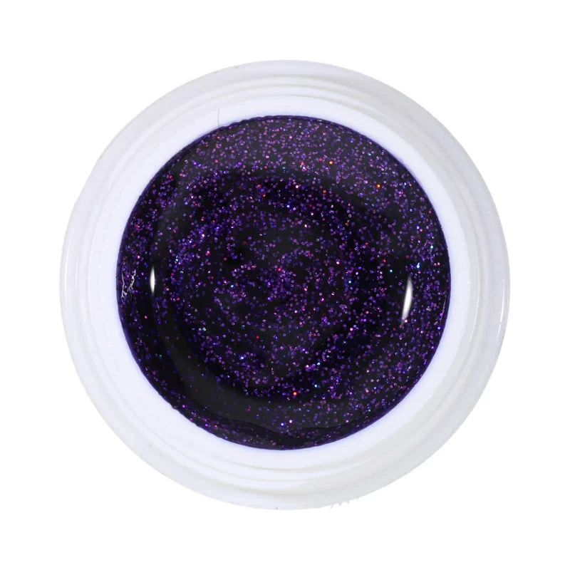 #258 Premium-GLITTER Color Gel 5ml Blau mit violettrotem Glitter