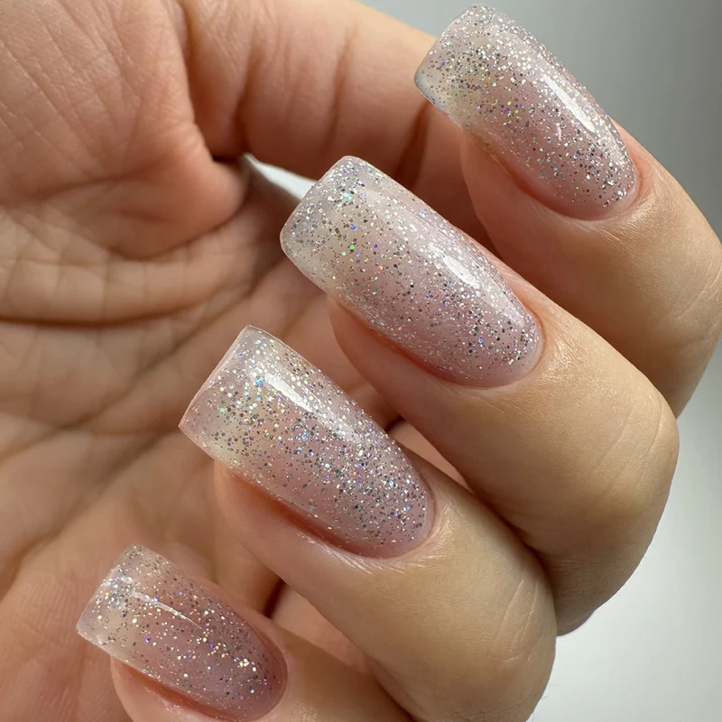 PNB sparkling gel nail polish 041 Silver River