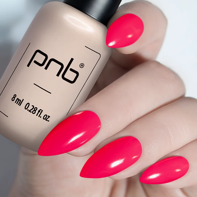 PNB pink gel nail polish 145 Juicy Raspberry
