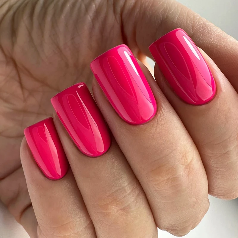 PNB pink gel nail polish 145 Juicy Raspberry