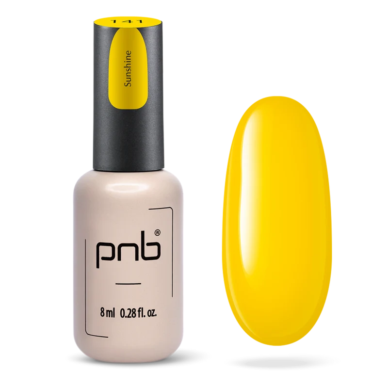 PNB yellow gel nail polish 141 Sunshine