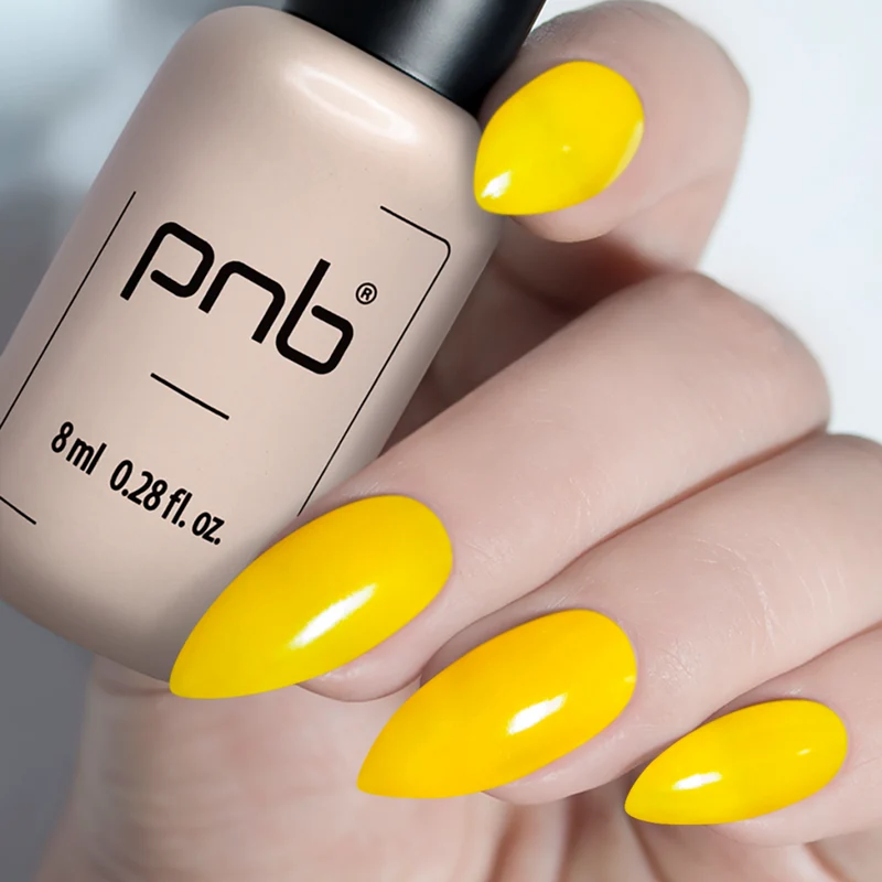 PNB yellow gel nail polish 141 Sunshine
