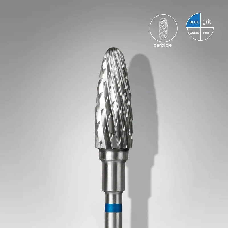 STALEKS PRO Expert Carbide nail drill bit 5 MM Working part 13 MM Nail tools for Russian manicure, nail drill bits for gel nail polish removal FT90B050/13