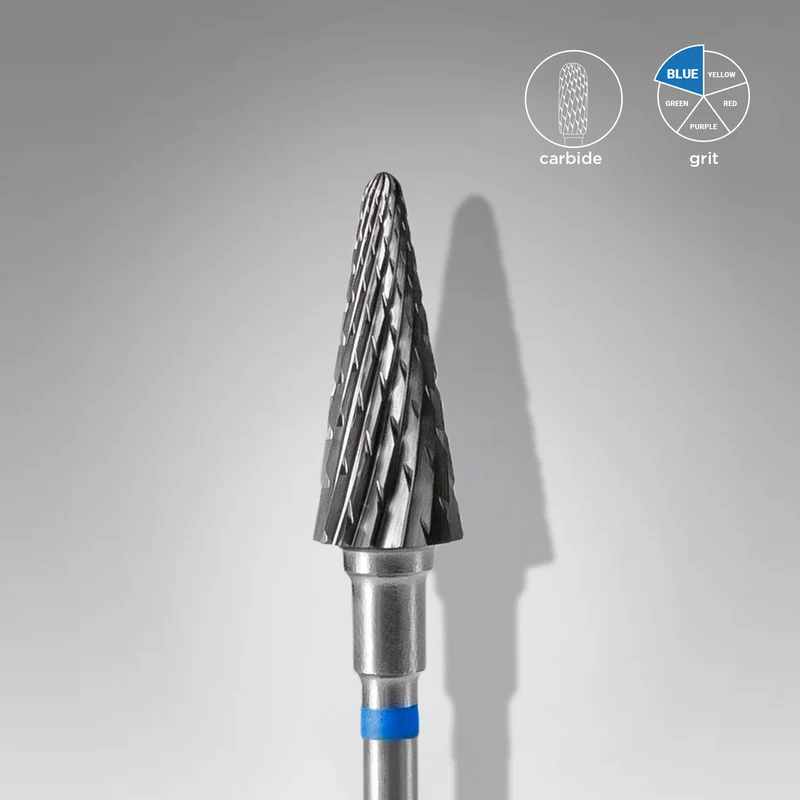 STALEKS PRO Expert Carbide nail drill bit 6 MM Working part 14 MM Nail tools for Russian manicure, nail drill bits for gel nail polish removal FT71B060/14