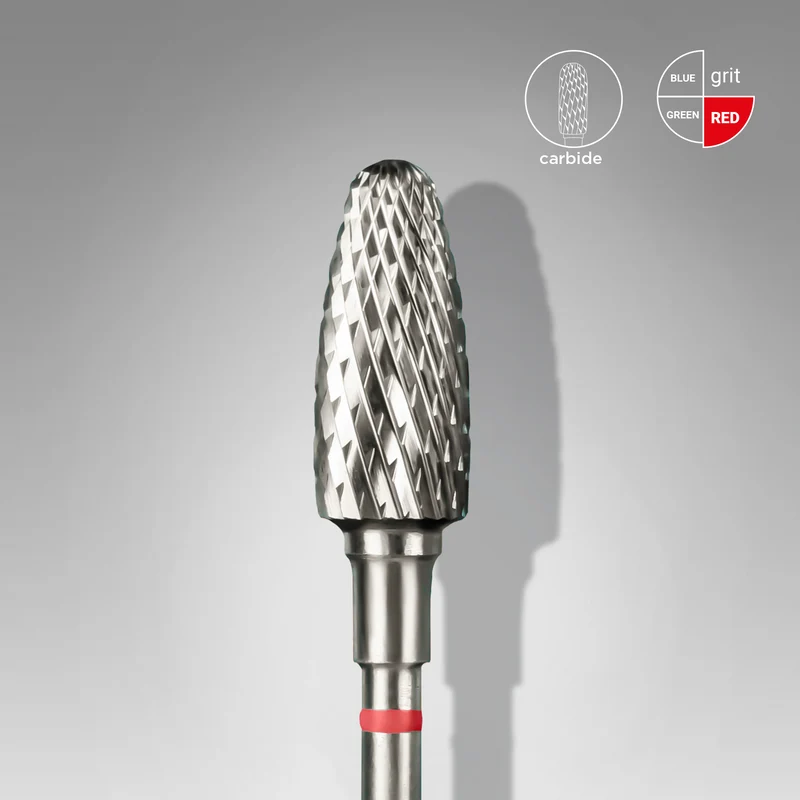 STALEKS PRO Expert Carbide nail drill bit 6 MM Working part 14 MM Nail tools for Russian manicure, nail drill bits for gel nail polish removal FT90R060/14