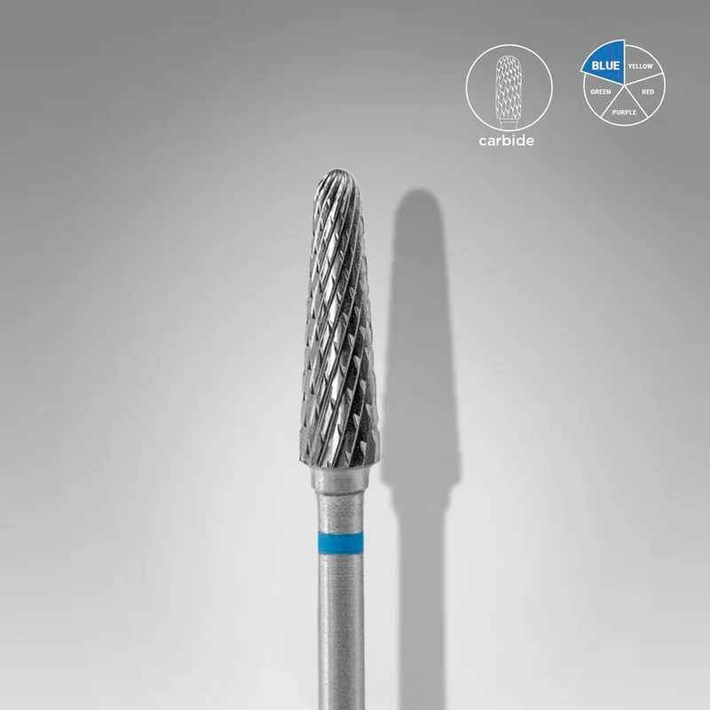 STALEKS PRO Expert Carbide nail drill bit 4 MM Working part 13 MM Nail tools for Russian manicure, nail drill bits for gel nail polish removal FT70B040/13