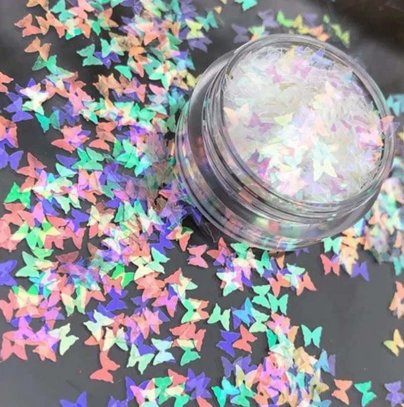 Nailart Pailletten "KAMUFUBI" Schmeterlinge von ZOO Nail
