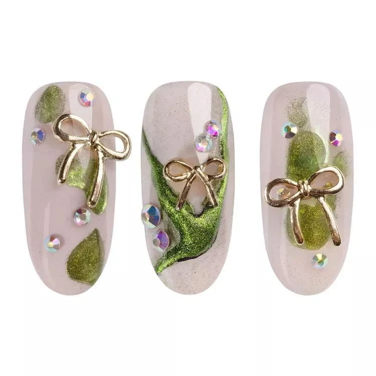 Gold Bows 3D - Nail Art Set Neonail